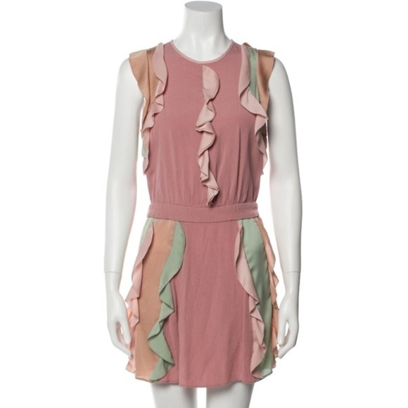 Alexis Keely Colorblock Ruffle Mini Dress ✨ - Picture 7 of 11